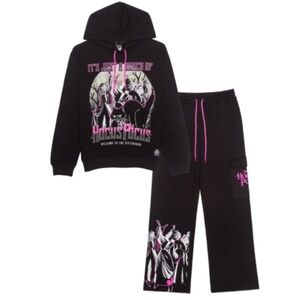 Disney Women's Hocus Pocus Halloween Graphic Cargo Jogger Set, Size Small ~ NWT